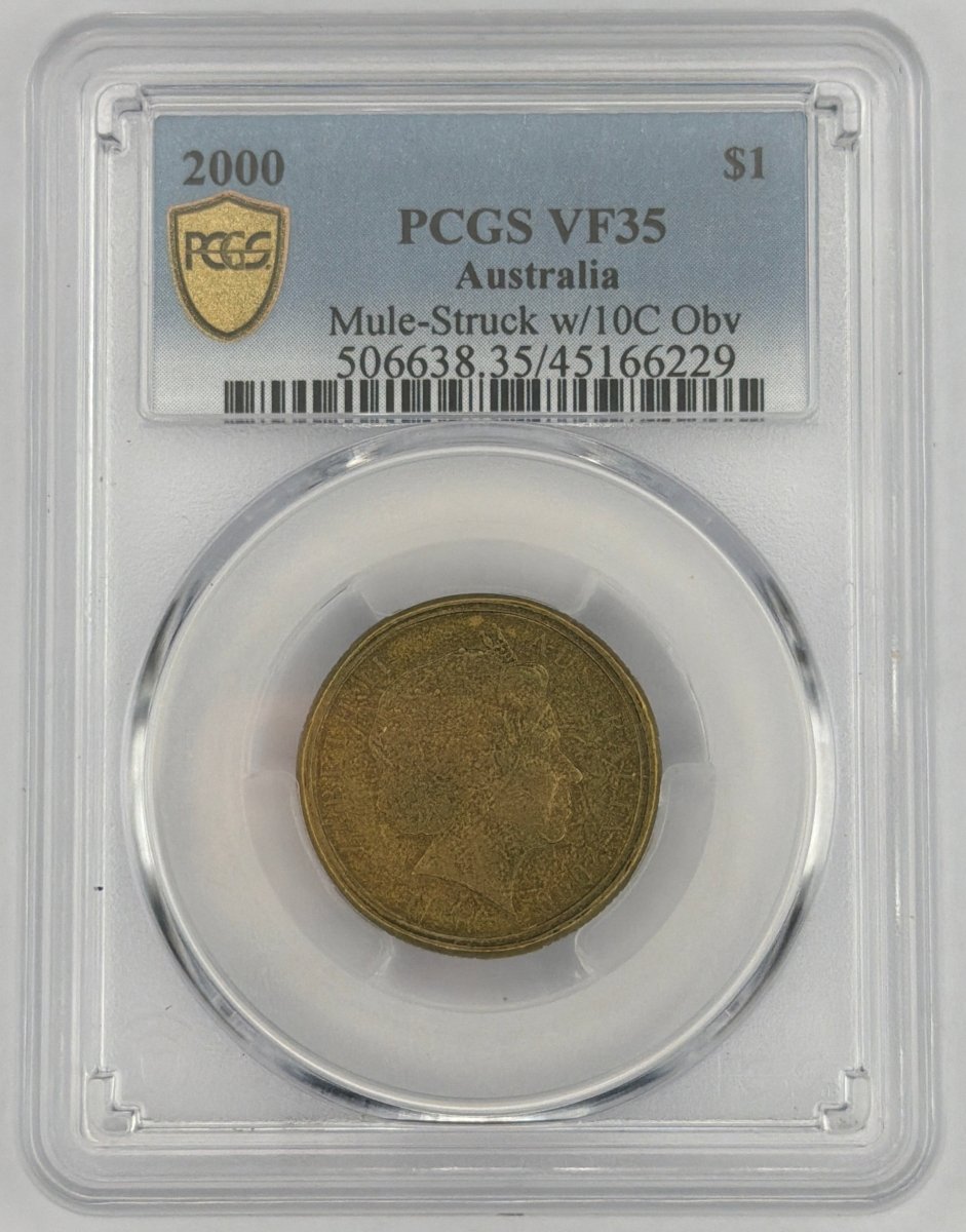 2000 $1 Mule Coin PCGS VF35 - Mega Cash Sydney