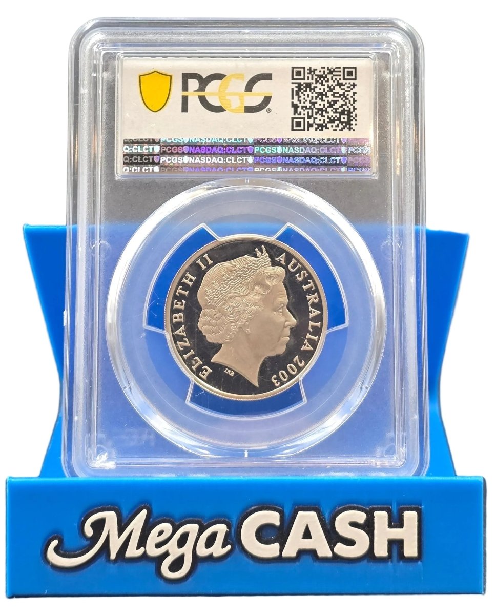 2003 PCGS PR69DCAM Volunteers 20c Coin - Mega Cash Sydney