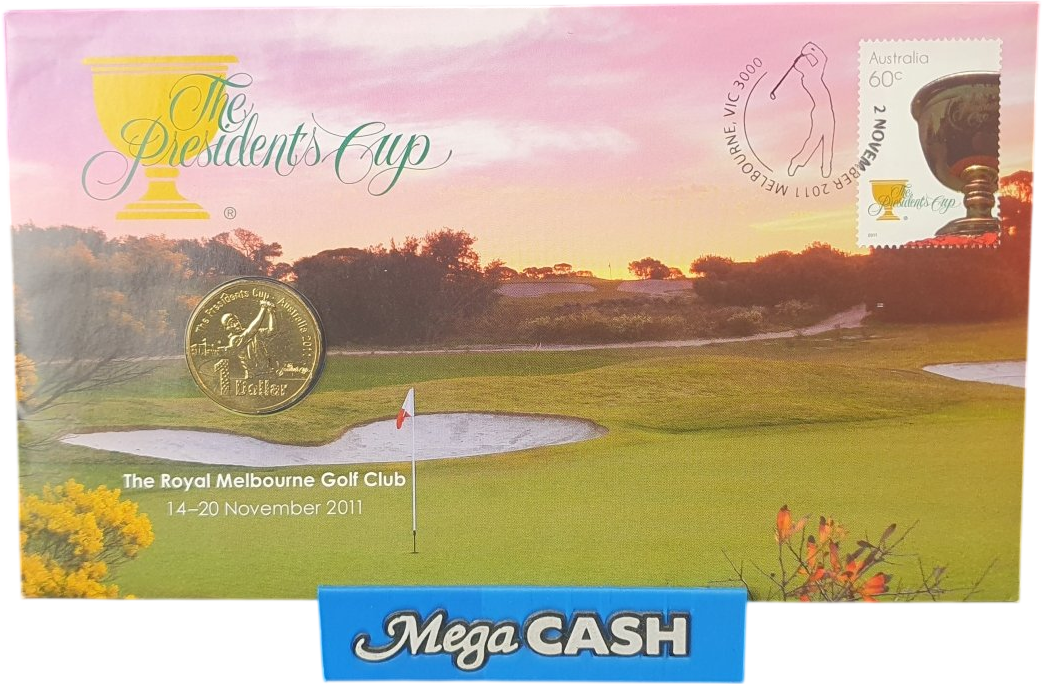 2011 $1 COIN THE PRESIDENTS CUP - Mega Cash Sydney