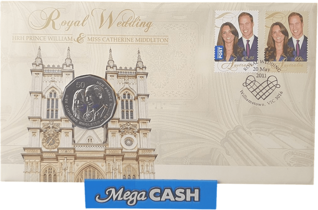 2011 50 CENT COIN ROYAL WEDDING - Mega Cash Sydney