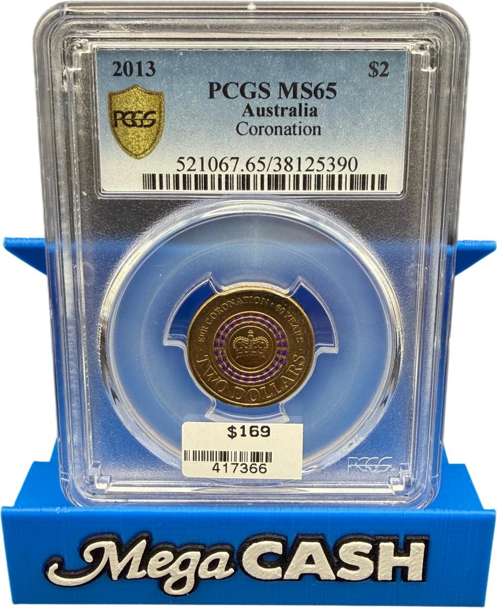 2013 $2 coronation MS 65 - Mega Cash Sydney
