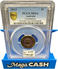 2013 $2 coronation MS64 - Mega Cash Sydney