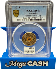 2015 $2 Flanders field MS67 - Mega Cash Sydney