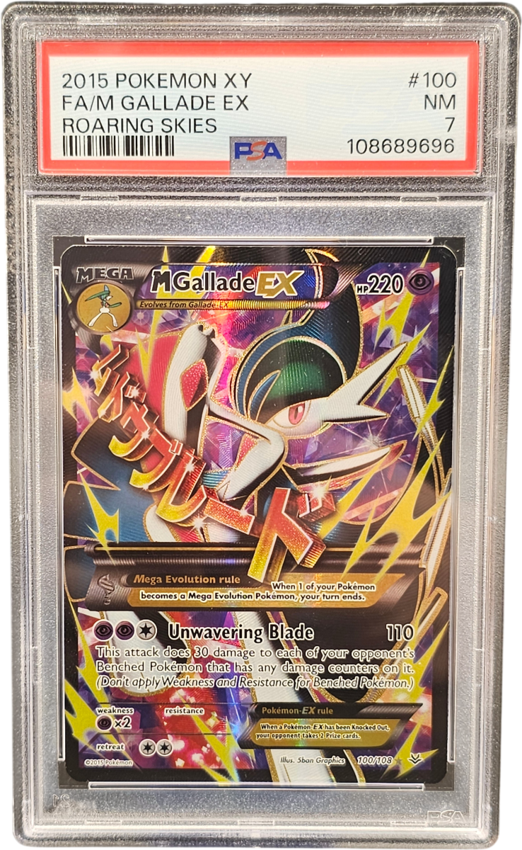 2015 Pokemon Mega Gallade EX Full Art 100/108 - PSA 7 - Mega Cash Sydney