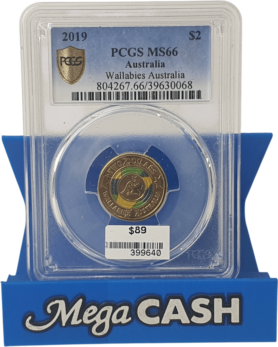 2019 - $2 Wallabies Australia - PCGS MS66 - Mega Cash Sydney
