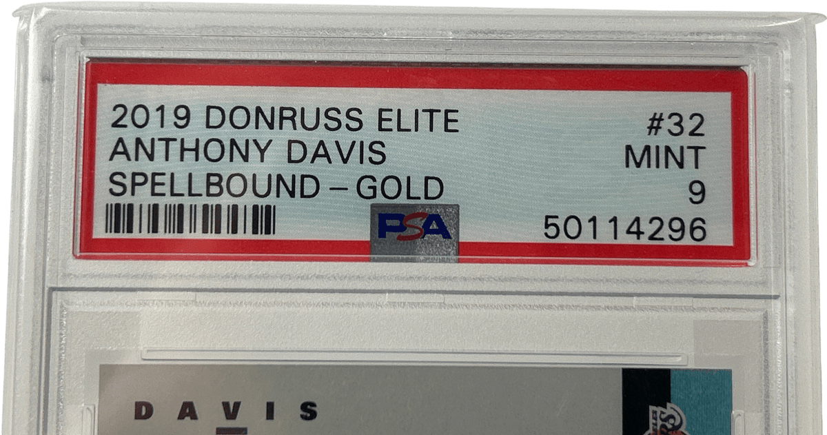 2019 Donruss Elite Anthony Davis Spellbound Gold 32 “V” - PSA 9 - Mega Cash Sydney