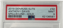 2019 Donruss Elite Anthony Davis Spellbound Gold 32 “V” - PSA 9 - Mega Cash Sydney
