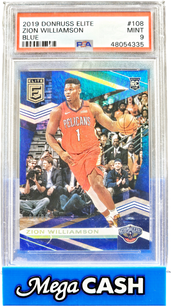 2019 Donruss Elite Zion Williamson Blue PSA 9 - Mega Cash Sydney