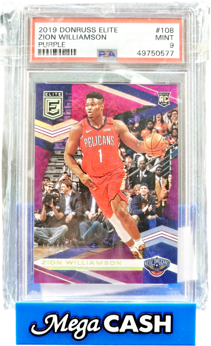 2019 Donruss Elite Zion Williamson Purple PSA 9 - Mega Cash Sydney