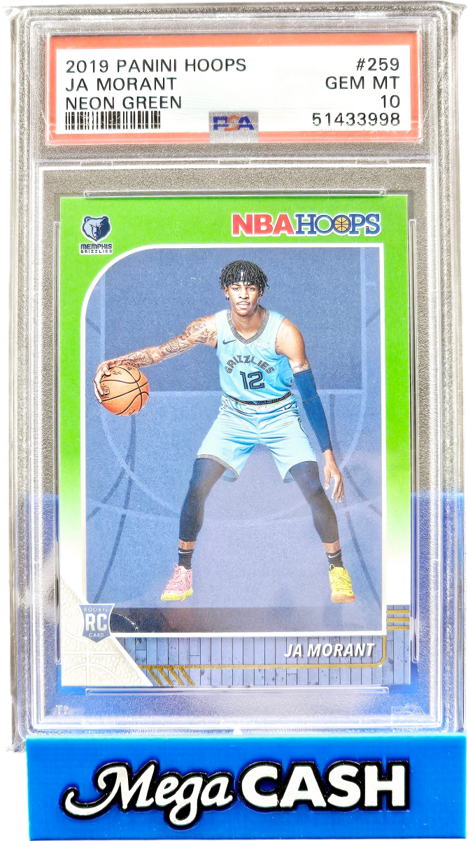 2019 Panini Hoops Elite Ja Morant Neon Green PSA 10 - Mega Cash Sydney