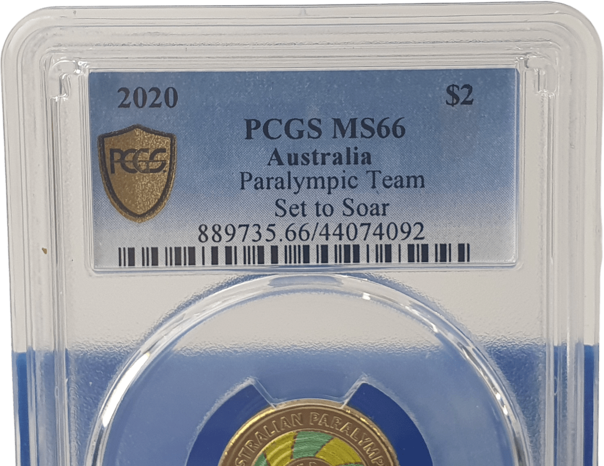 2020 - $2 Paralympic Team Set to Soar - PCGS MS66 - Mega Cash Sydney