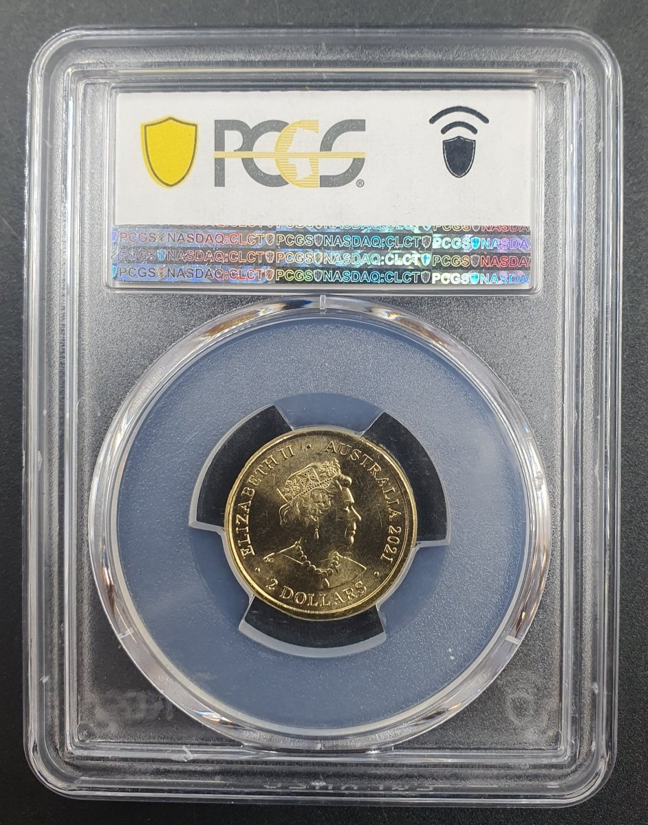 2021 - $2 Australian Indigenous Military Service - PCGS MS66 - Mega Cash Sydney