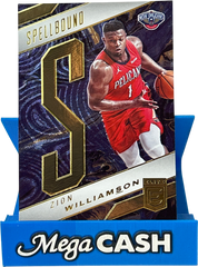 2021 - 22 Panini Elite Zion Williamson Spellbound “S” 34 - Mega Cash Sydney