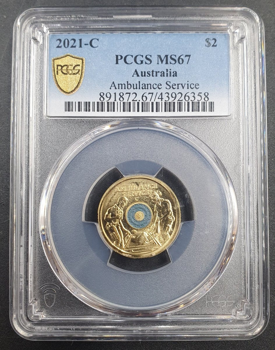 2021 - C - $2 Ambulance Service - PCGS MS67 - Mega Cash Sydney