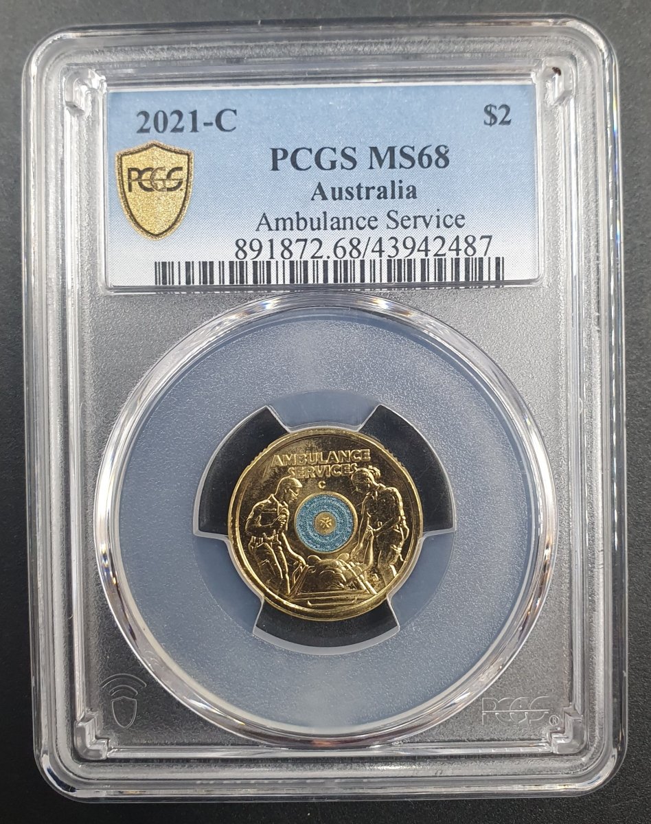 2021 - C - $2 Australia Ambulance Service - PCGS MS68 - Mega Cash Sydney