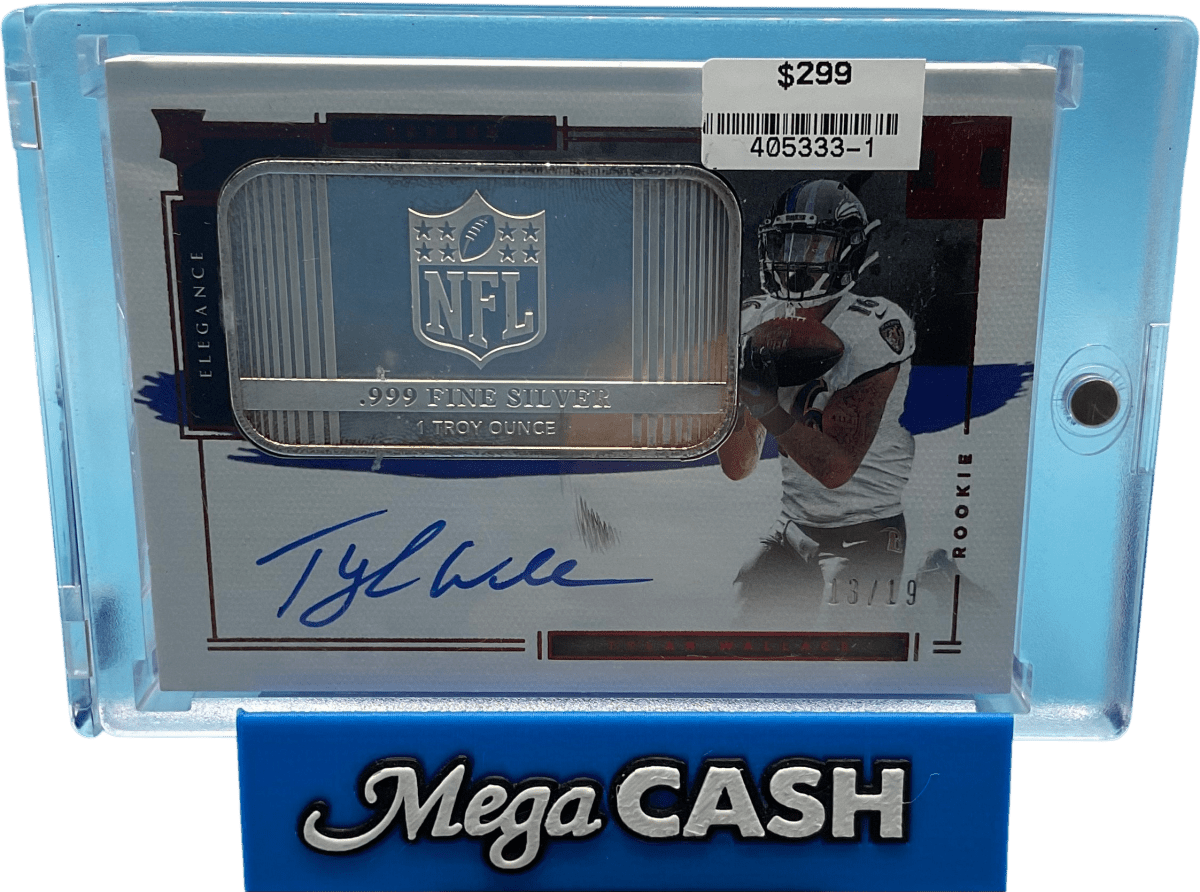 2021 Panini Impeccable Tylan Wallace 13/19 1 Troy Ounce Silver - Mega Cash Sydney