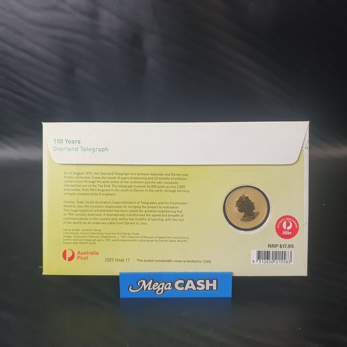 2022 $1 COIN 150 YEARS OVERLAND TELEGRAPH - Mega Cash Sydney