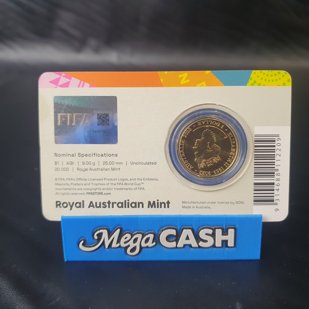 2023 - $1 COIN CARD - FIFA WOMENS WORLD CUP - Mega Cash Sydney