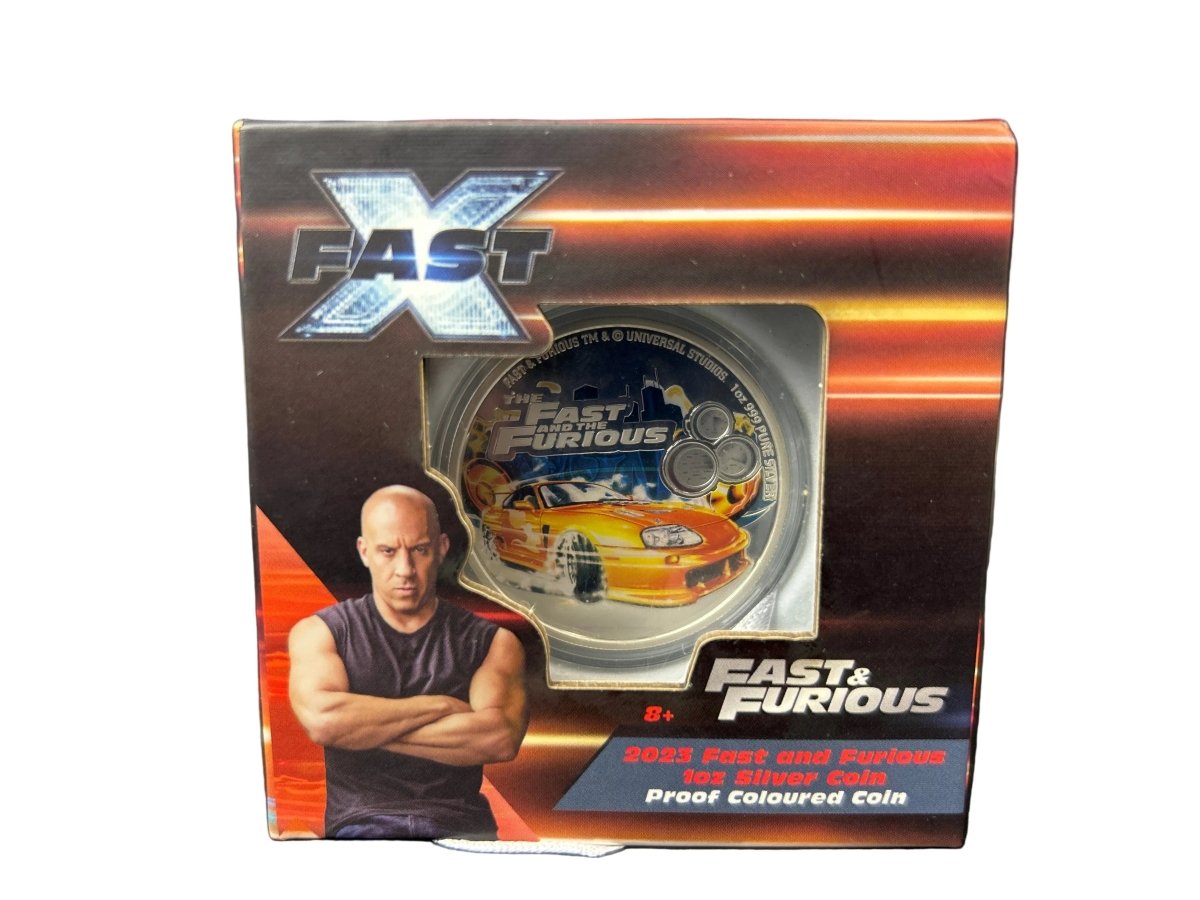 2023 Fast & Furious 1oz Silver Coin Proof Coloured Coin - Mega Cash Sydney