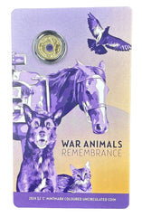 2024 $2 ‘C’ Mintmark Coloured Uncirculated Coin - War Animal Remembrance - Mega Cash Sydney