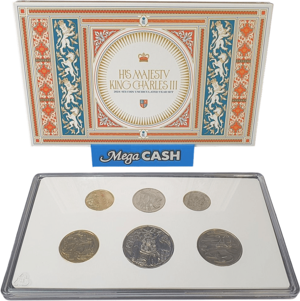 2024 His Majesty King Charles III 6 Coin Mint Year Set - Mega Cash Sydney