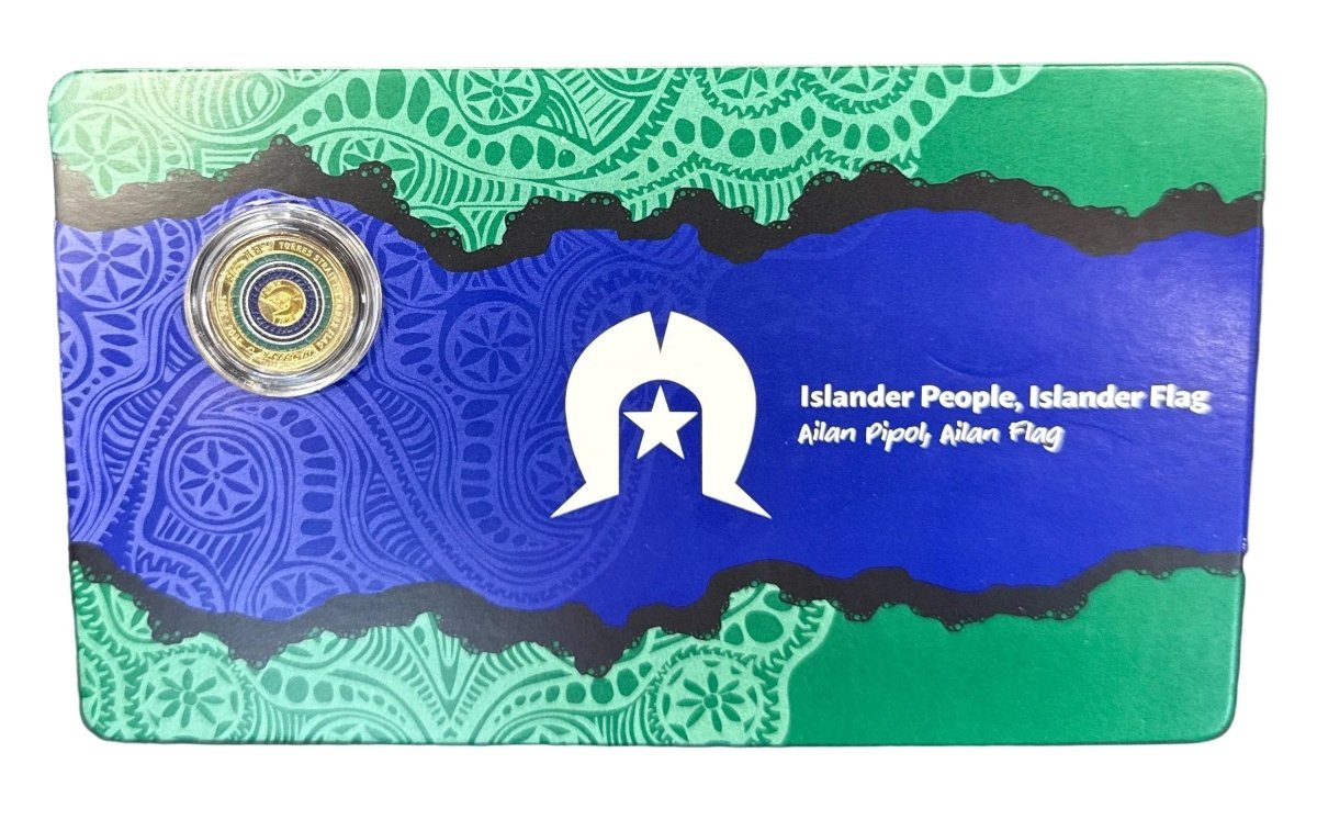 2025 $2 ‘C’ Mintmark Coloured uncirculated Coin - Islander People, Islander Flag - Ailan Pipol, Ailan Flag - Mega Cash Sydney