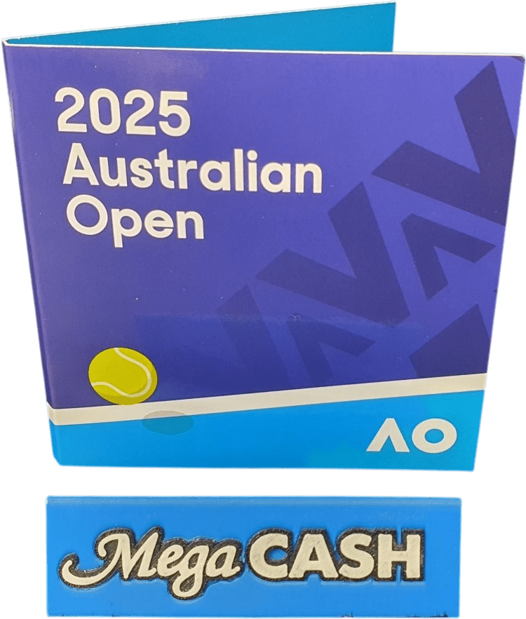 2025 Mens Australian Open Tennis $2 Privy Mark Coin Coloured - Mega Cash Sydney