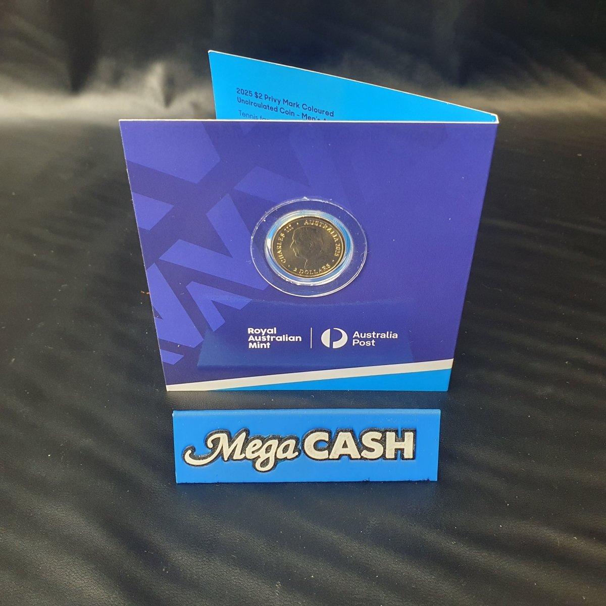 2025 Mens Australian Open Tennis $2 Privy Mark Coin Coloured - Mega Cash Sydney
