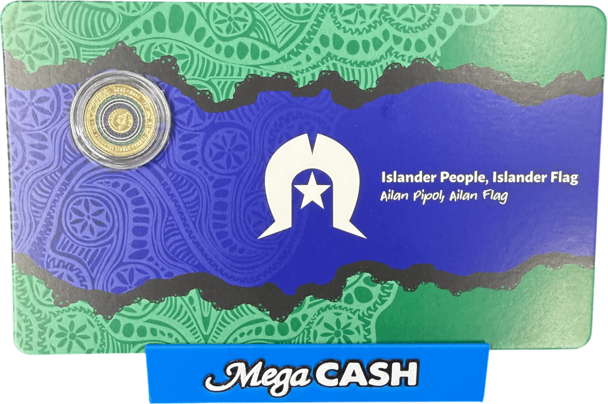 2025 RAM Islander People, Flag Carded 'C' Uncirculated $2 Coin - Mega Cash Sydney