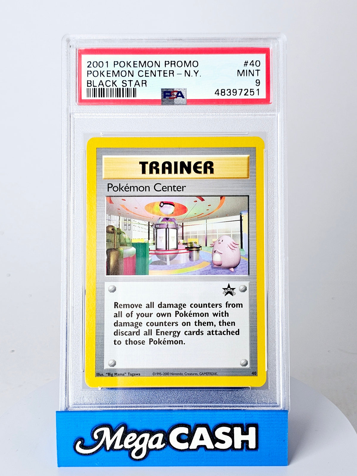 2001 Pokemon Black Star Promo Pokemon Center - N.Y #40 PSA 9
