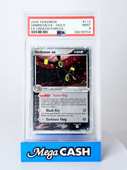 2005 Pokemon Umbreon EX Unseen Forces Holo 112/115 PSA 9