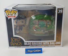 Funko Pop! Town - The Lord of the Rings - Bilbo Baggins with Bag-End - Vinyl #39