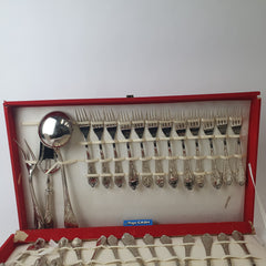 Vintage ARG 800 Silver Plated Cutlery 60 Piece Rare Set Made in Italy
