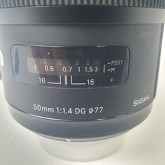 Sigma AF 50mm f1.4 DG - Camera Lens - AF
