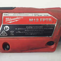 MILWAUKEE - M12 FUEL INSIDER Extended Reach Pass-Through Ratchet - M12FPTR - Skin Only