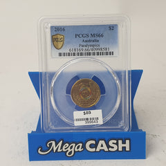 2016 - $2 Paralympics - PCGS MS66