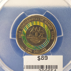 2018 - $2 Commonwealth Games Australian Team Logo - PCGS MS66