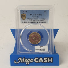 2020 - $2 Olympic Team - Courage - PCGS MS66