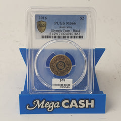 2016 - $2 Olympic Team - Black - PCGS MS66