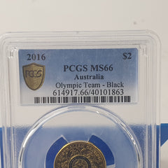 2016 - $2 Olympic Team - Black - PCGS MS66
