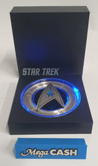 COIN 2019 STARFLEET COMMAND EMBLEM 3OZ (TOTAL) SILVER HOLEY DOLLAR & DELTA COIN