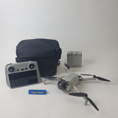 DJI DRONE MINI 3 MTP3D - WITH X3 BATTERIES IN BAG WITH SCREEN LCD REMOTE CONTROL - RM330