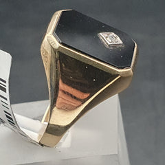 MENS 9CT CZ RING 4.5GMS Ring Size V /  11 US