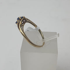 LADIES 9CT DIAMOND RING 1.7GMS Ring Size Q / 8.5 US