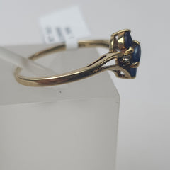 LADIES 9CT DIAMOND RING 1.7GMS Ring Size Q / 8.5 US