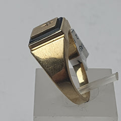 MENS 9CT DIASMOND RING 6.0GMS Ring Size S / 9.5 US