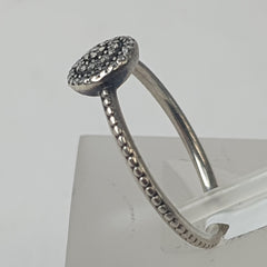 PANDORA SILVER CZ RING -  Ring Size P / 8 US