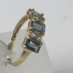 LADIES 9CT CZ RING 1.5GMS Ring Size M / 7 US