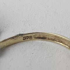 LADIES 9CT CZ RING 1.5GMS Ring Size M / 7 US