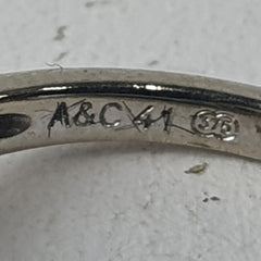 LADIES 9CT DIAMOND RING 2.8GMS Ring Size L / 6 US